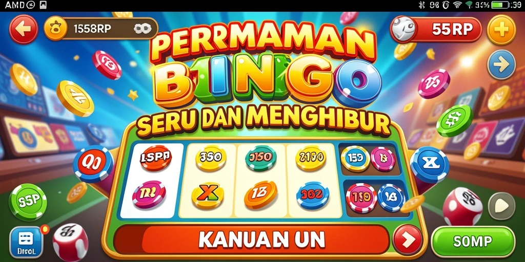 Tampilan gameplay Bingo yang seru dan interaktif di 55RP.