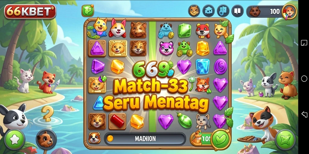 Screenshot <strong>66KBET</strong> menampilkan gameplay seru dan penuh warna.
