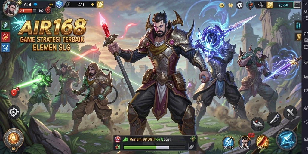 Tampilan aksi seru dalam game AIR168 dengan strategi SLG yang mendebarkan.
