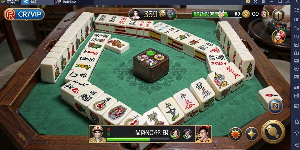 Tampilan gameplay Mahjong di CR7VIP dengan grafis menarik dan antarmuka yang user-friendly.