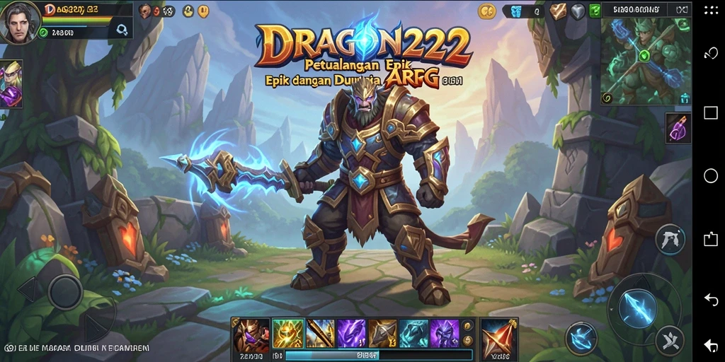 Tampilan gameplay seru DRAGON222 dengan aksi ARPG yang dinamis.