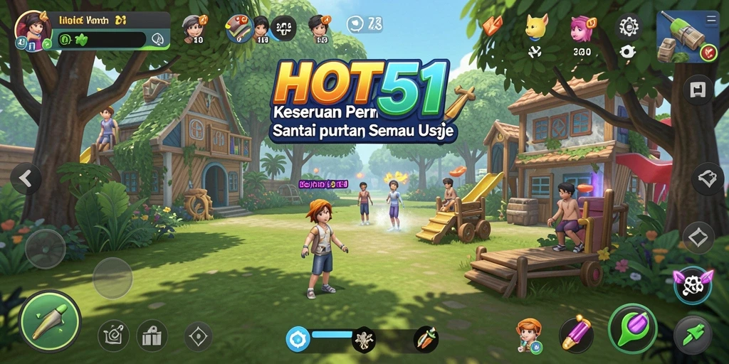 Tampilan gameplay HOT51 yang seru dan menghibur di dalam aplikasi.
