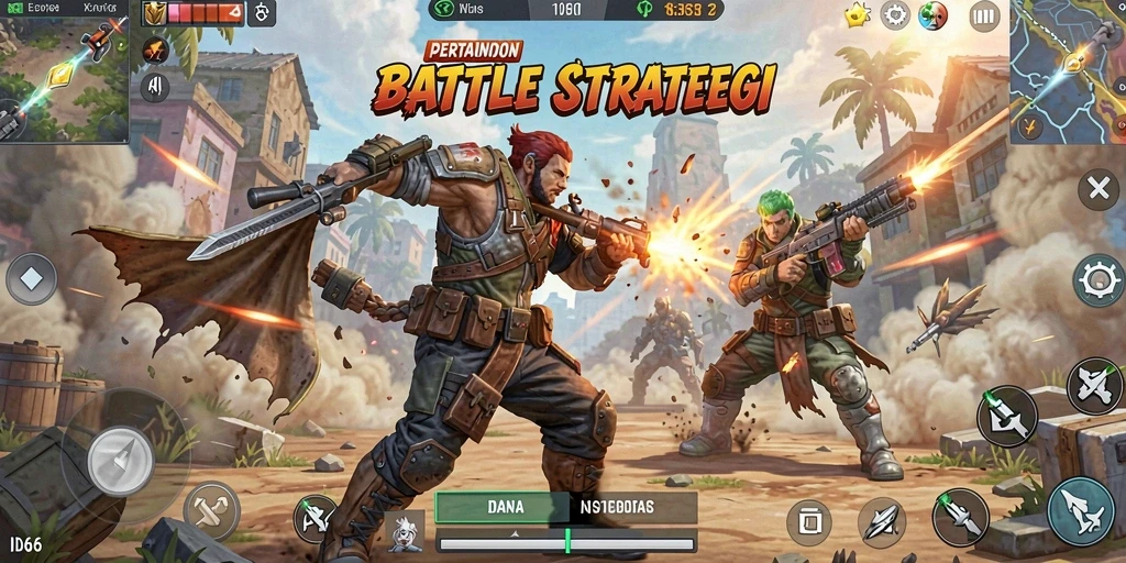 Gameplay seru dan menegangkan di ID66 Battle Royale.