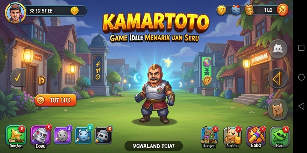 Gameplay seru KAMARTOTO dengan karakter yang menarik.