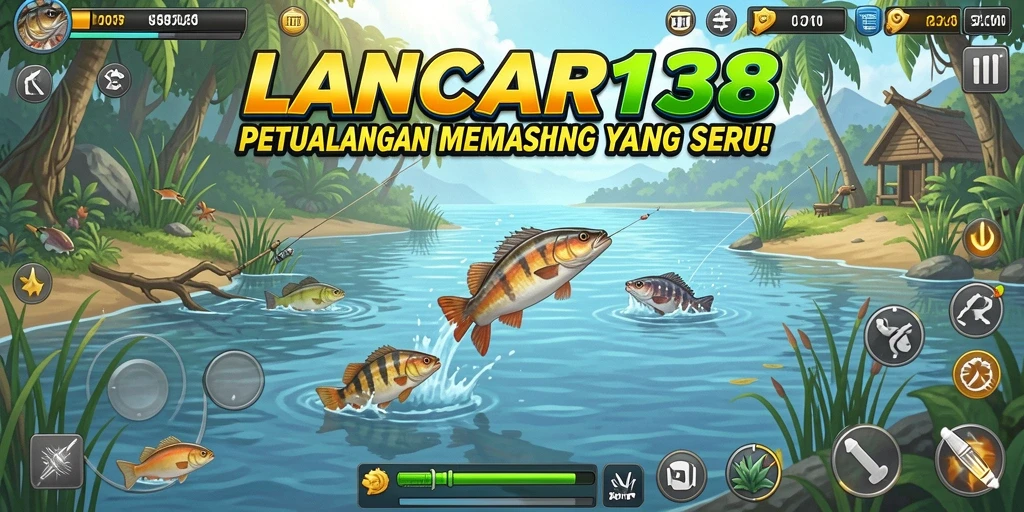Tampilan gameplay LANCAR138 yang menampilkan aksi memancing seru.