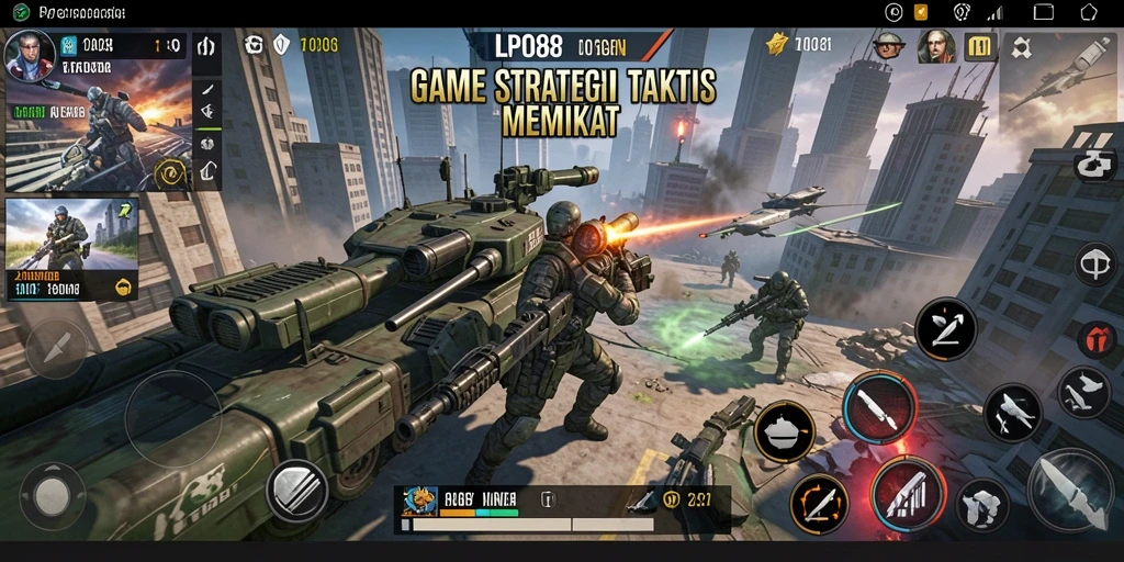 Screenshot LPO88 menampilkan aksi pertempuran yang intens.