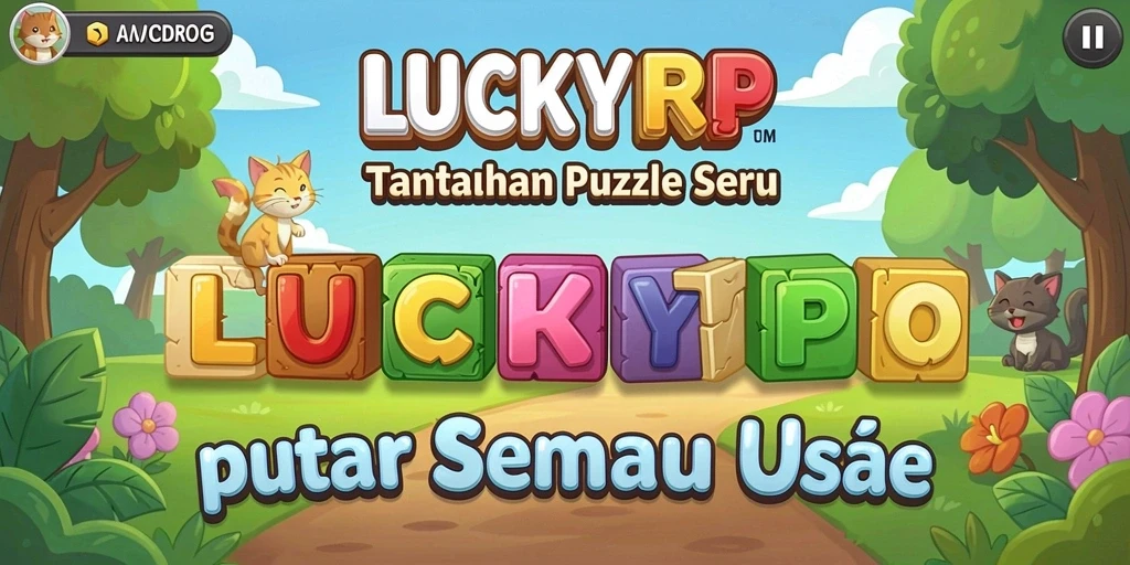 Tampilan gameplay LUCKYRP yang seru dan menantang teka-teki.
