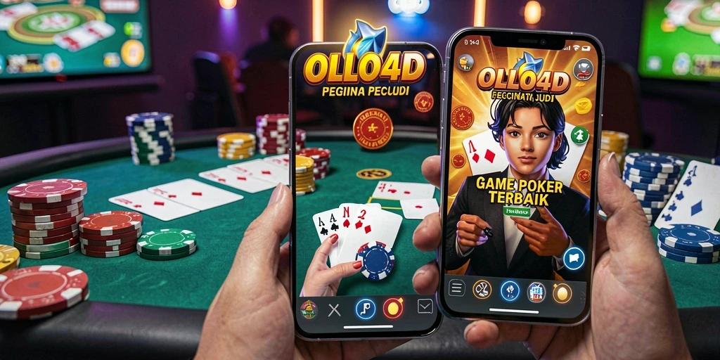 Screenshot gameplay OLLO4D menampilkan keseruan bermain poker.