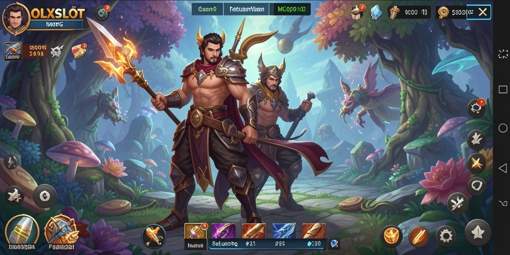 Tampilan gameplay menarik dari OLXSLOT yang menunjukkan pertarungan epik.