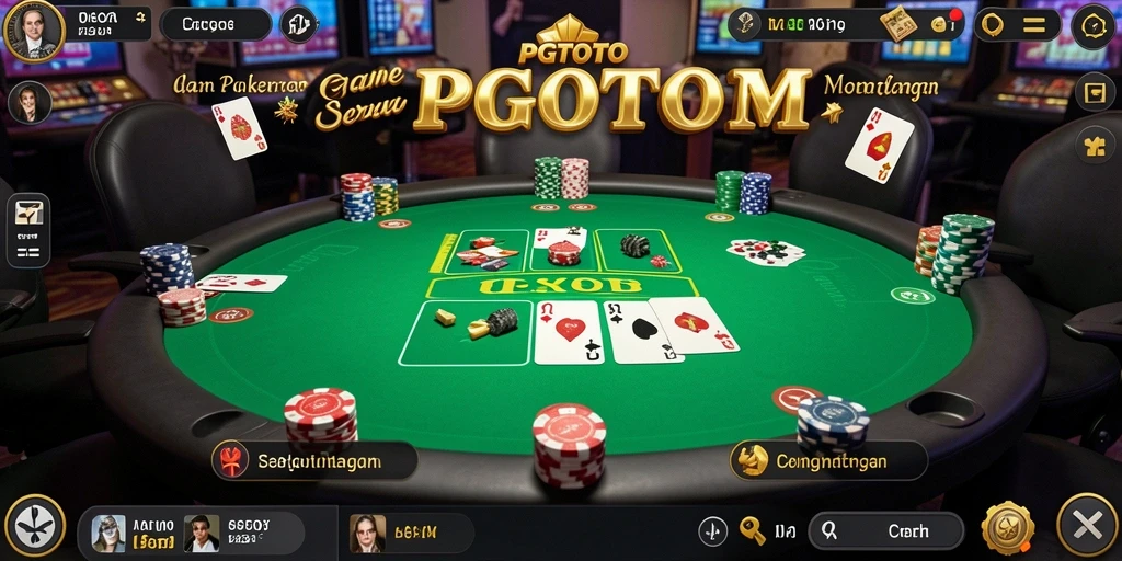 Tampilan gameplay menarik di PGTOTO yang menampilkan aksi Poker.