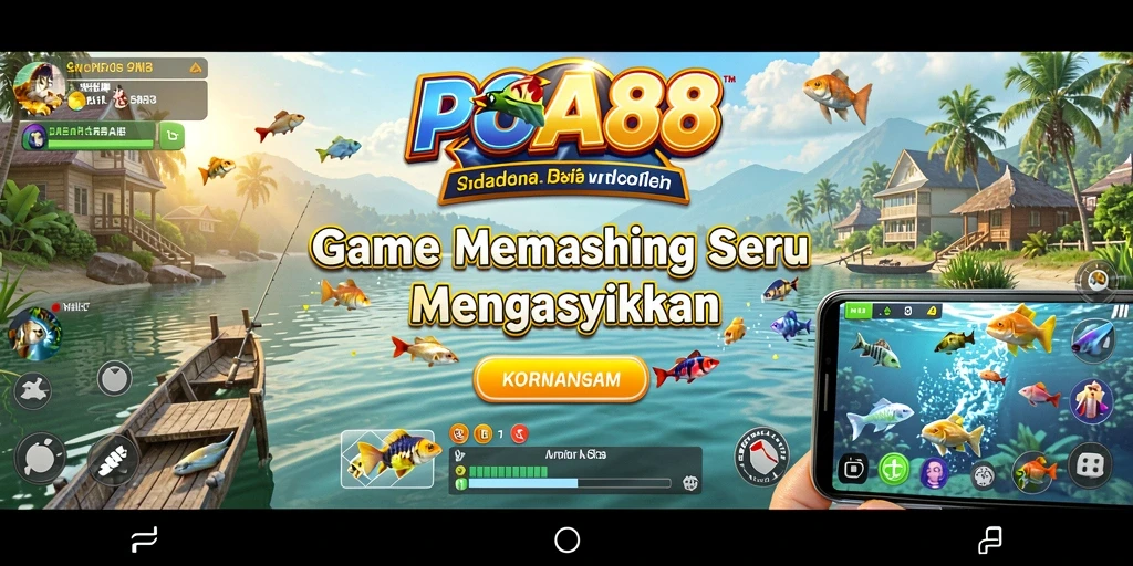 Screenshot gameplay POA88 menampilkan aksi memancing yang seru.