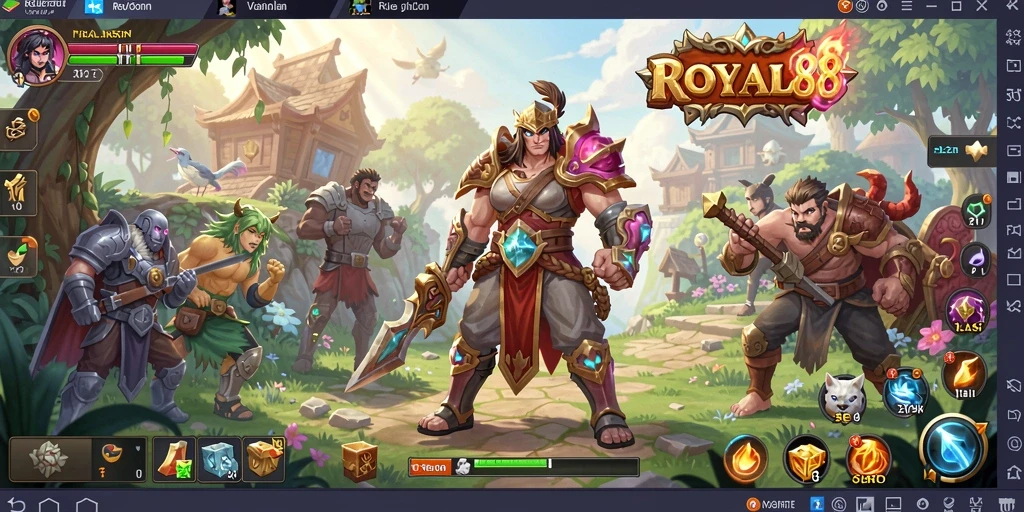 Tangkapan layar gameplay seru dari ROYAL88 dalam dunia RPG.