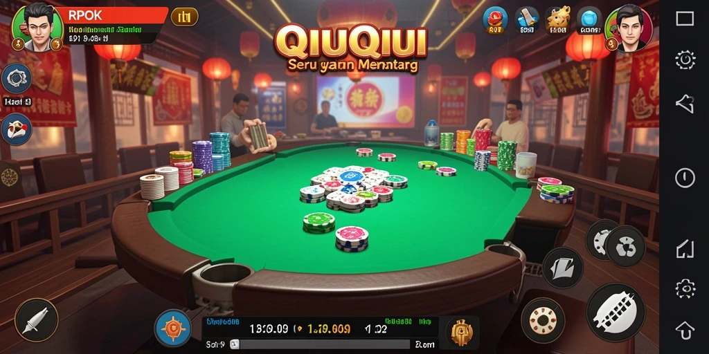 Tampilan gameplay seru RPOK dengan aksi QiuQiu yang mendebarkan.