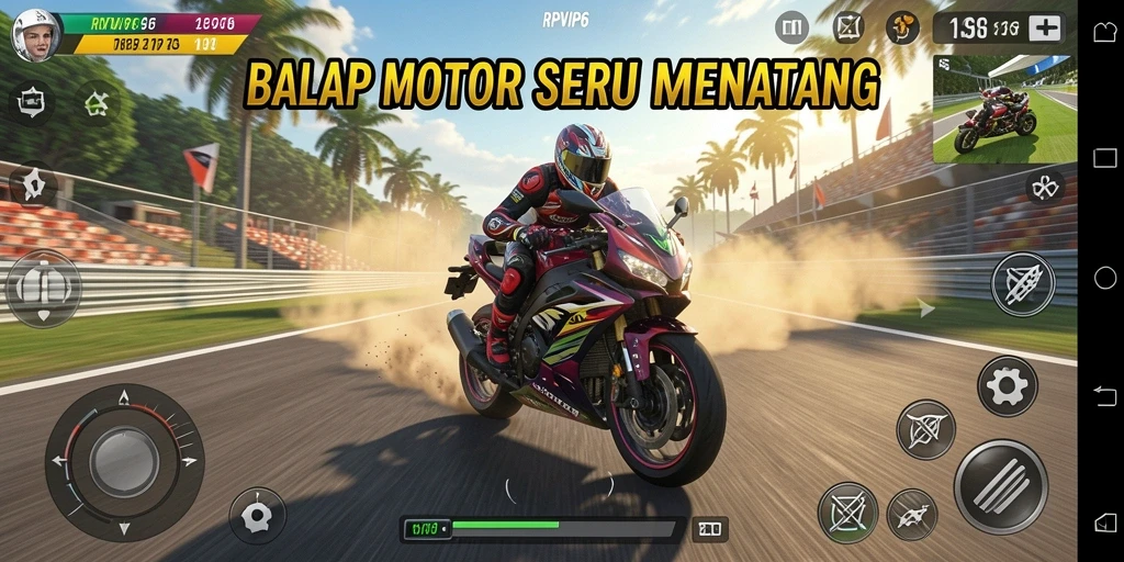 Tampilan gameplay RPVIP6 yang menegangkan dan dinamis.
