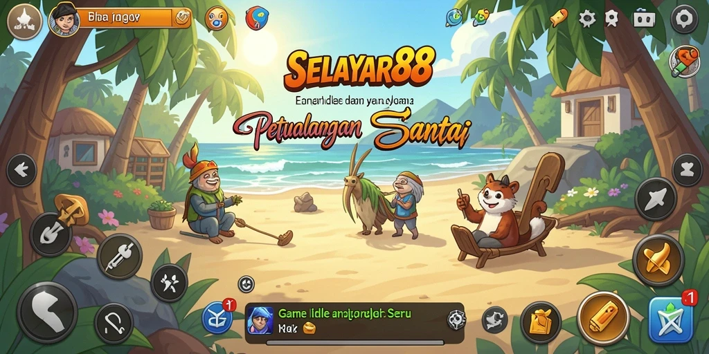 Screenshot gameplay SELAYAR88 menampilkan petualangan menarik dalam game Idle.