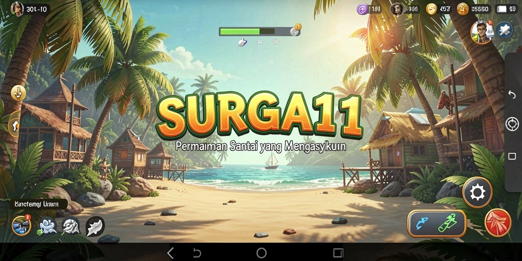 Tampilan menarik dari gameplay SURGA11 yang menyenangkan.