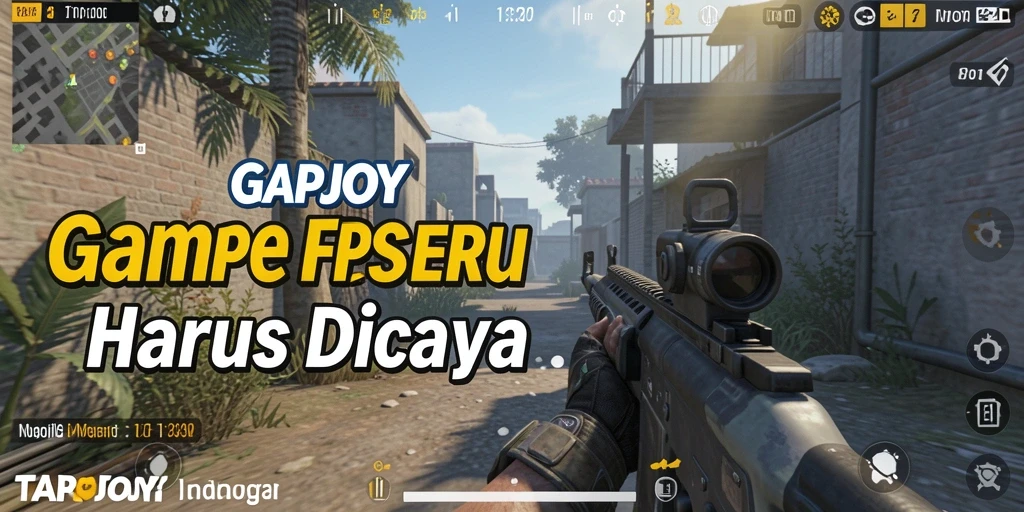 Screenshot gameplay <strong>TAPJOY</strong> menampilkan aksi tembak-menembak yang mendebarkan.