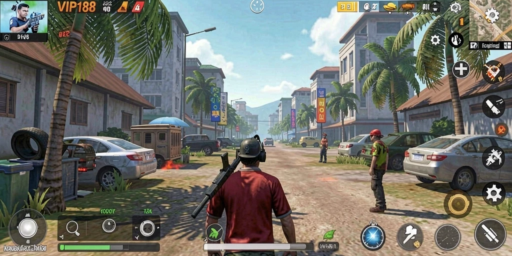 Tampilan antarmuka VIP188 yang sederhana dan fungsional.