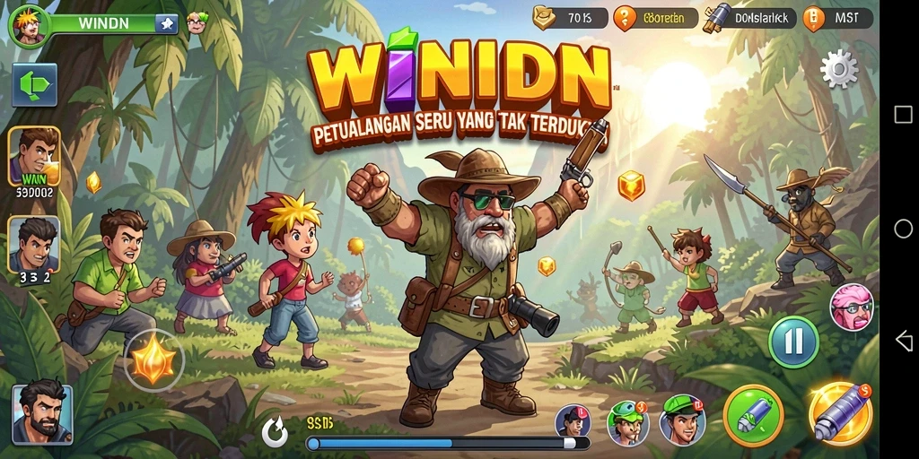Screenshot gameplay WINIDN yang menarik dan penuh aksi.
