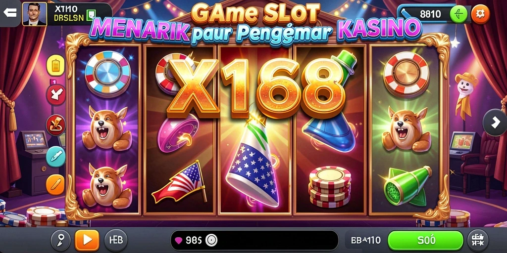 Tampilan menarik dari gameplay Slot X168 yang mengasyikkan.